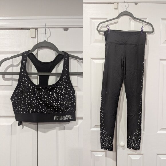 Victoria's Secret stars workout set in black, size small - Picture 1 of 5
